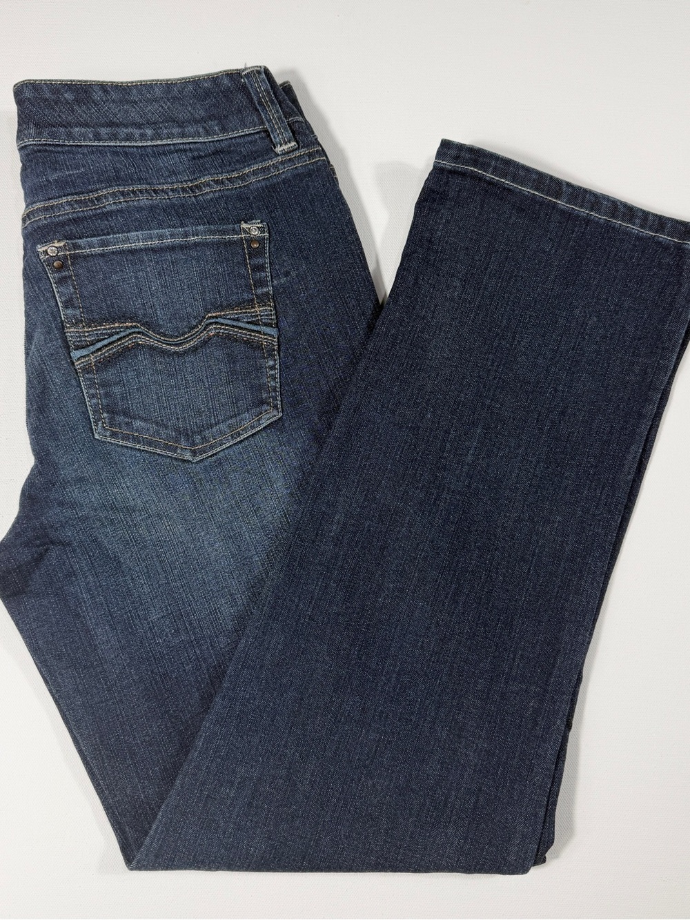 White House Black Market Women's Dark Indigo Bootcut Jeans